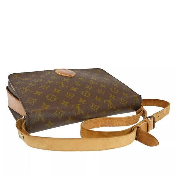 LOUIS VUITTON Cartouchiere GM Shoulder Bag Monogram Leather Brown - Picture 6 of 16